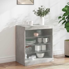 Credenza con Luci LED Grigio