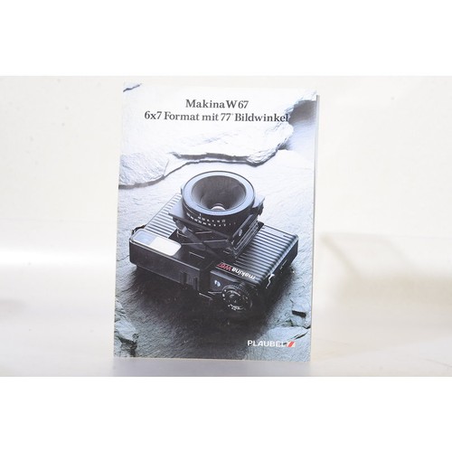 Brochure plaubel makina - 67,