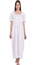 Camicia da notte bianca in