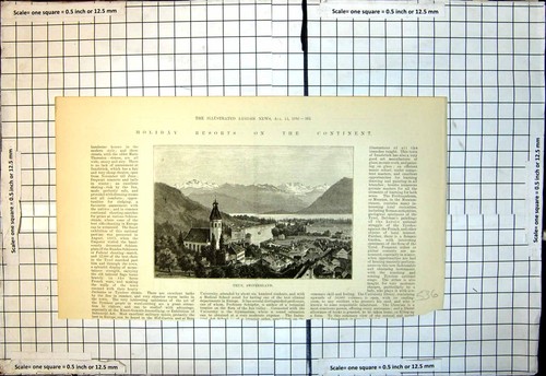 Vecchia stampa villaggi - stampa,