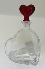 EMPTY Heart Shaped Clear Glass