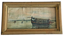 Antico dipinto olio - olio, tela