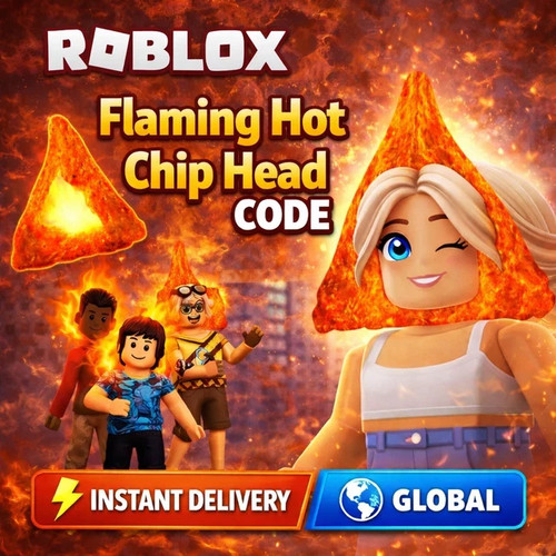 Robl0x flaming hot chip head - hot,