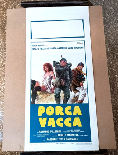 Locandina originale porca - -,