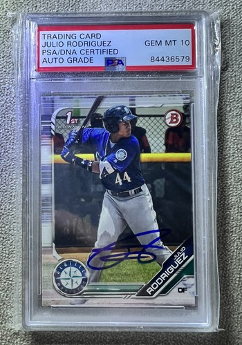 Julio rodriguez rookie auto - rookie,