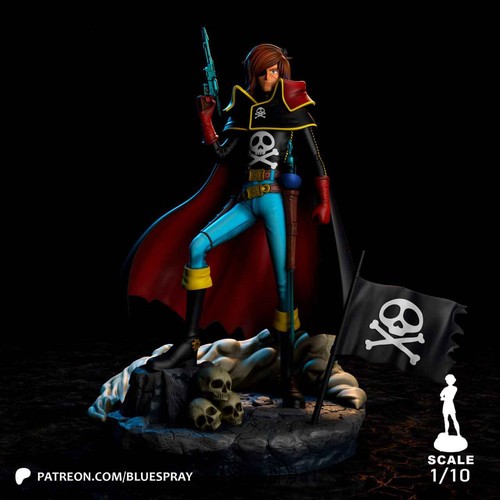 Capitan harlock 18cm - harlock,