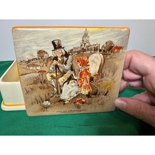 Scatola portagioie New Hall Hanley Staffordshire England Little Nell & Her Grandfather