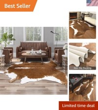 Elegant Faux Cowhide Rug
