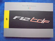 ferrari f12tdf libretto uso e