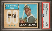 ROBERTO CLEMENTE 1968 TOPPS AS