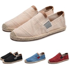 Scarpe uomo comode piatte tela