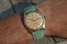 ROLEX RARE TOP CONDITION OYSTER PERPETUAL 6085 CHRONOMETER GOLD BIG BUBBLEBACK
