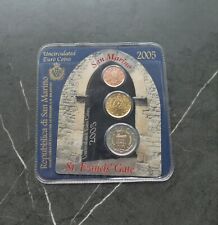 San Marino 2 centesimi + 20 centesimi + 2 euro 2005, coincard