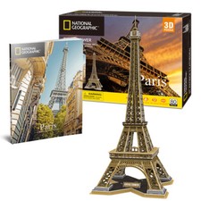 Puzzle 3D TORRE EIFFEL PARIGI NATIONAL GEOGRAPHIC 80 pezzi CubicFun