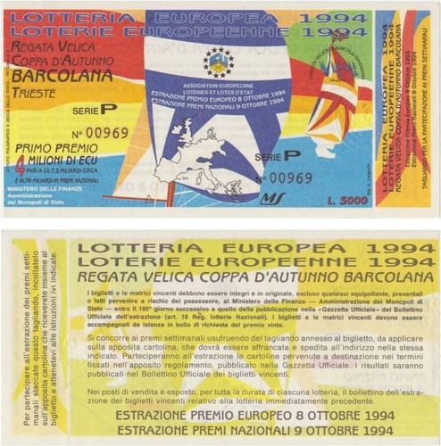 Italia biglietto lotteria - italia,