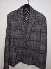 BOB COMPANY GIACCA MONOPETTO  Check Colore Grigio Nero TG 48