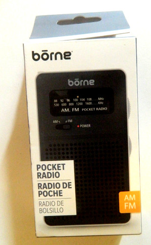 Radio tascabile borne - am/fm,