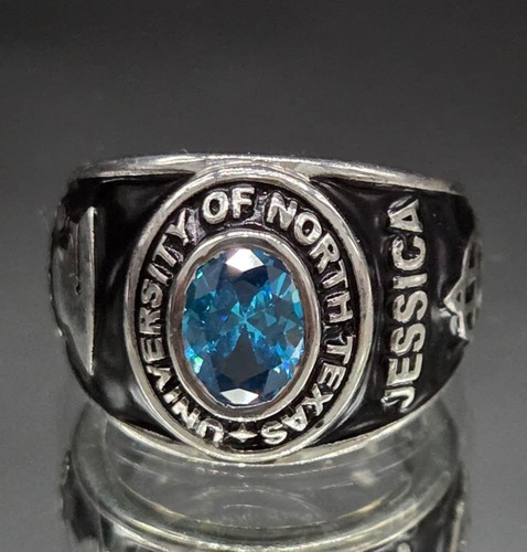 Anello personalizzato ovale
