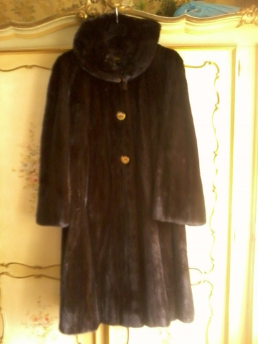 Pelliccia visone marrone mai - visone,