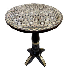 Scacchiera in legno 16" fatta a mano unica - intarsiata madreperla - decorazione regalo