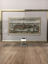 Incisione Di Thomas Salmon,Carta Geografica La Città Di San Malo -Venezia 1748