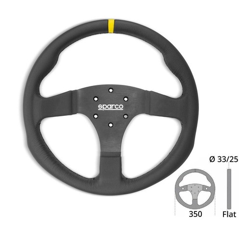 Volante sparco piatto pelle - sparco,