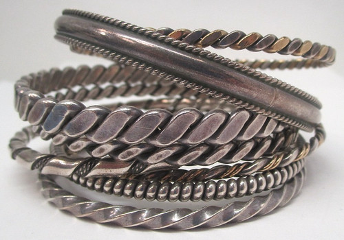 Antichi bracciali slip on - 9,