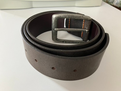 Cintura pelle mucca marrone - cintura, di