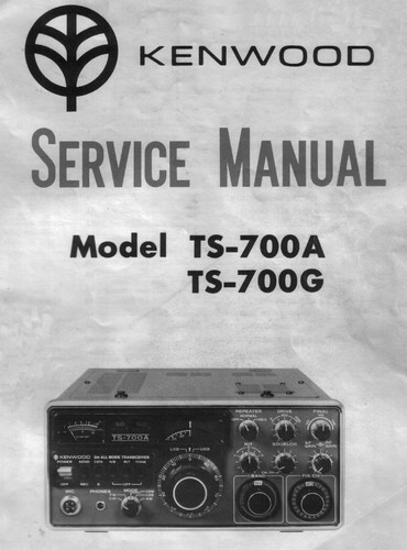 Kenwood 700a manuale di - manuale,