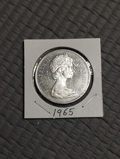 1965 CANADA con Regno Unito Regina Elisabetta II con corona, Voyagers PF-LIKE dollaro d'argento