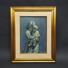 Quadro olio su tela maternità