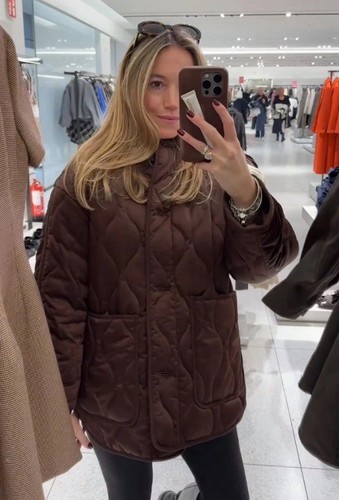 Giacca imbottita raso zara - giacca,