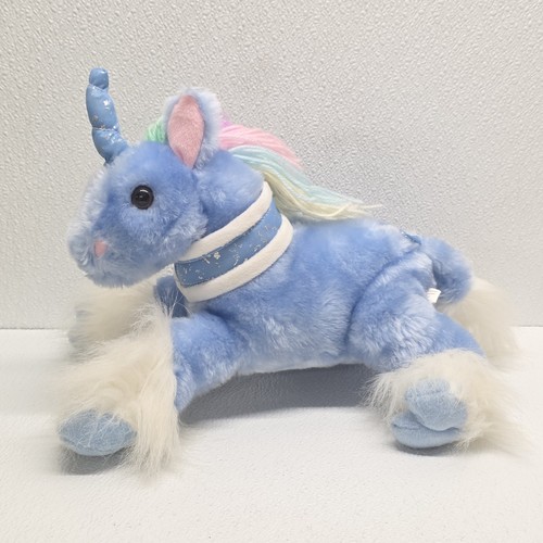Peluche unicorno blu circo