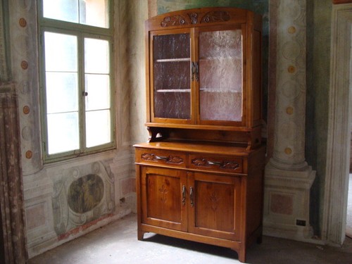 Credenza mobile con vetrina - , in