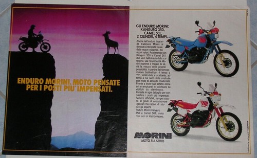 Advert pubblicità 1987 moto - pubblicità,
