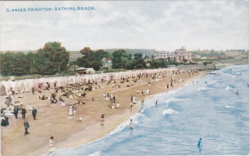 Bathing beach paignton devon - beach,,