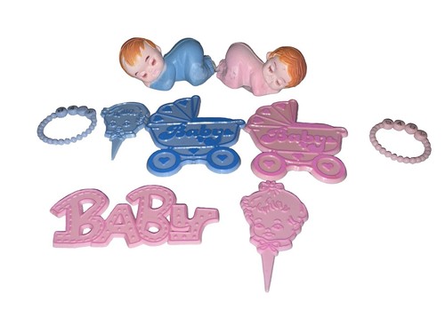Lotto decorazioni torte baby