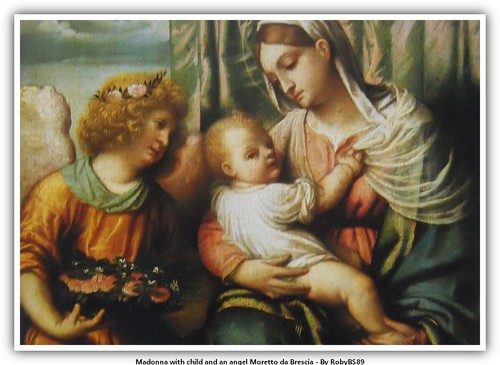 Madonna con bambino - e, angelo