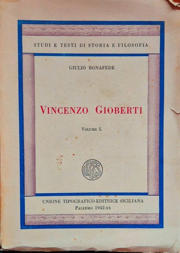 Vincenzo gioberti vol i - vincenzo,
