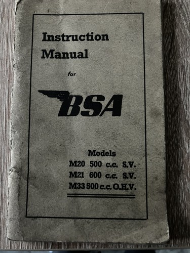 Bsa m20 m21 - bsa, sv)