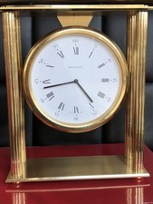 Swiss brass mantel - brass, timepiece