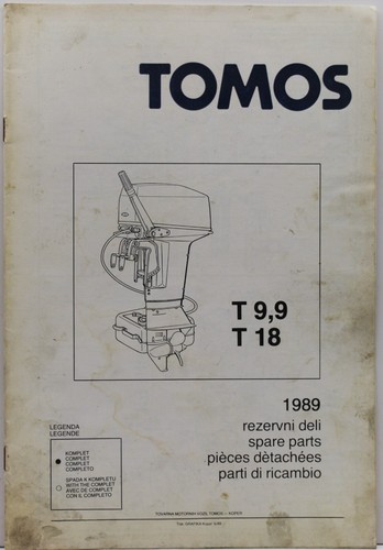 Catalogo ricambi tomos - t, 9,9