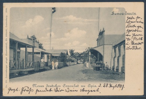 Cartolina samoa consolato - cartolina,