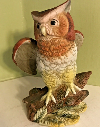 Statuina gufo vintage - statuina, 8"
