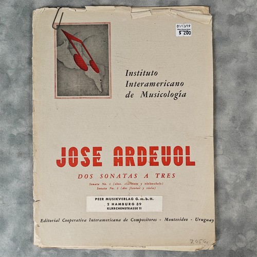 1943 jose ardevol - jose, sonatas