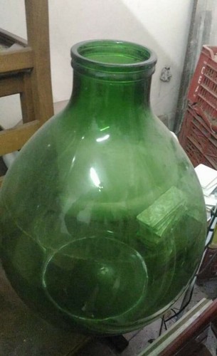 Bottiglione vetro verde - vetro,