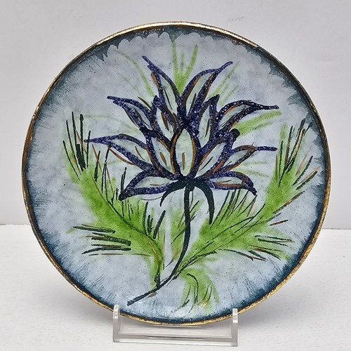 Piatto ceramica arte floreale