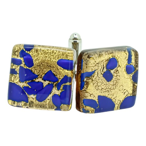 Gemelli vetro murano oro - vetro,