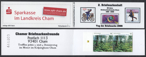 Bund 2005 markenheftchen - 2005, bmv