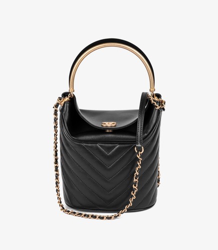 Chanel nero chevron - chanel, trapuntato